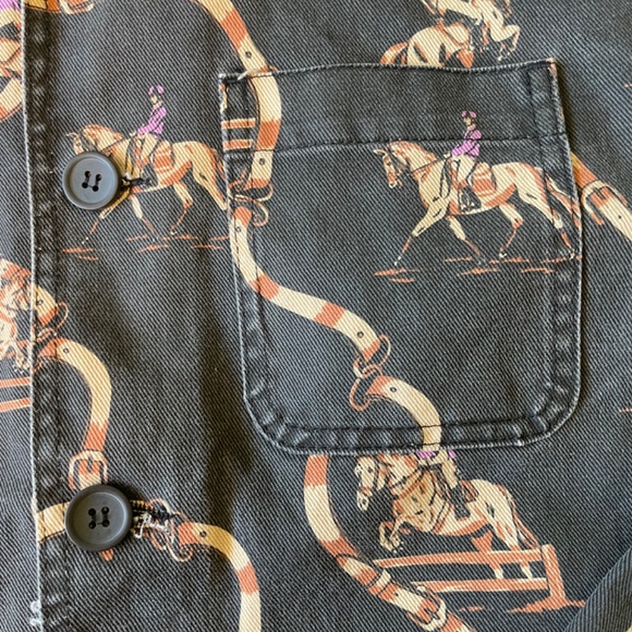 Topshop/Topman Denim Jacket with Carousal Design - Picture 4 of 5